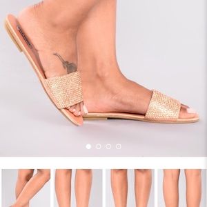 Diamond slides- Fashion Nova Stuntin on These Toes